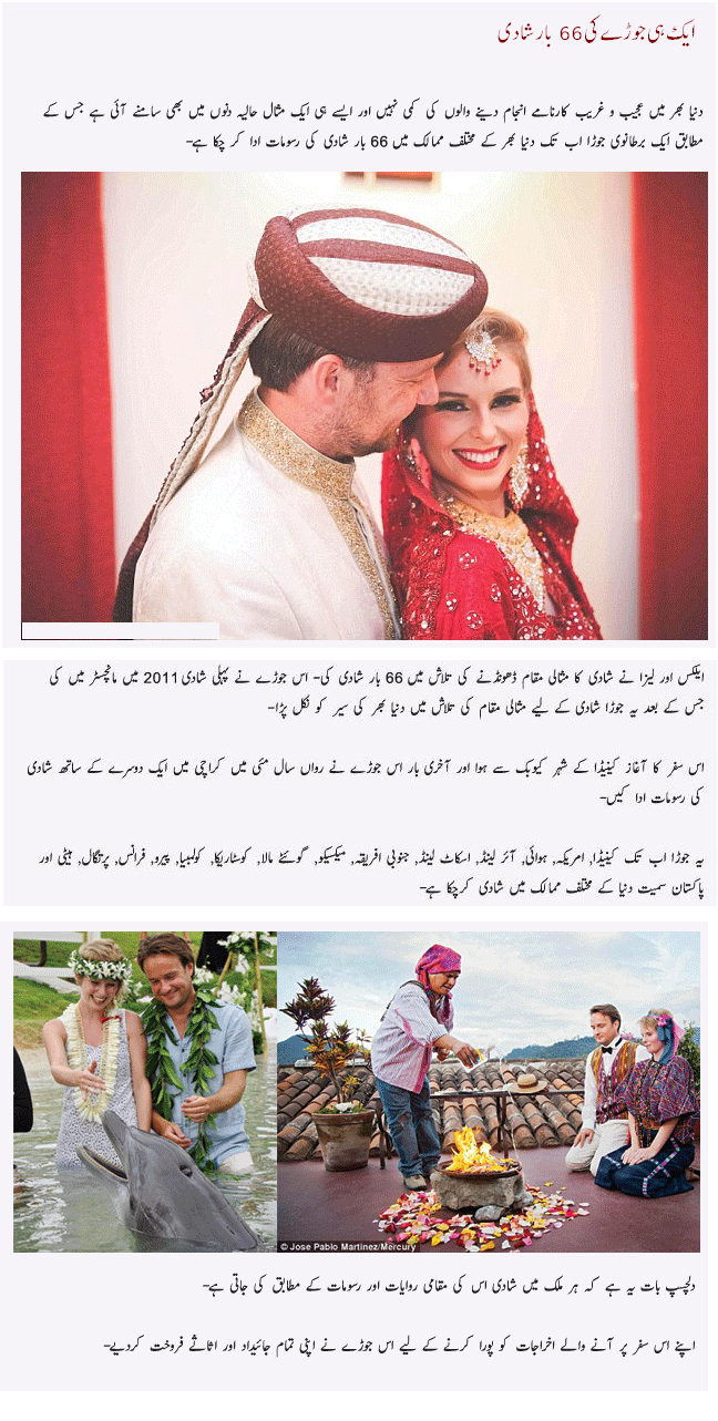 One couple married 66th time in Karachi